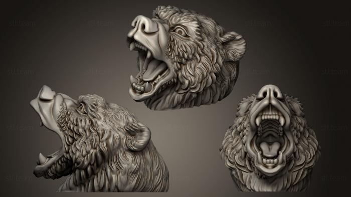3D модель Голова Медведицы (STL)